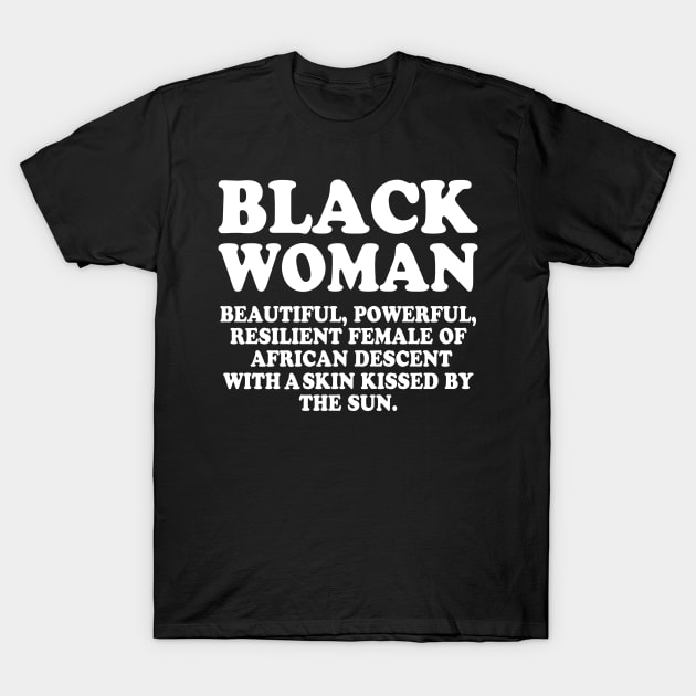 Black Woman T-Shirt by Rebrand